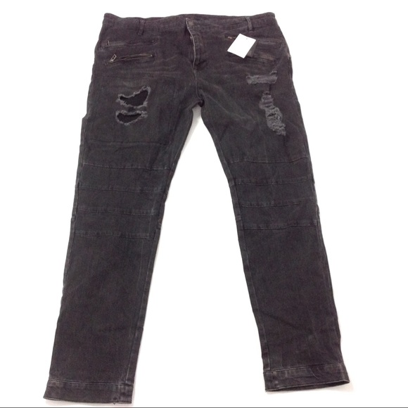 ASOS | Jeans | New Asos Men Skinny Distressed Jeans 44w 34l Black | Poshmark